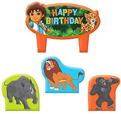 Diego's Biggest Rescue Mini Molded Cake Candles