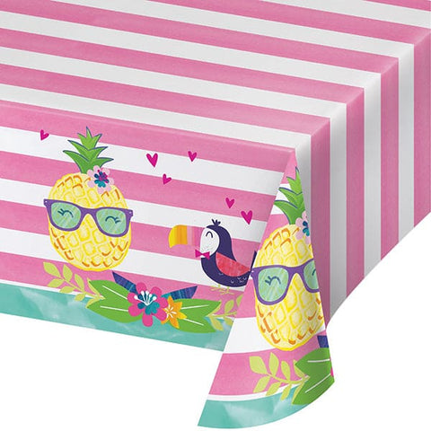 Pineapple & Friends 54 x 102in Plastic Table Cover