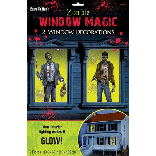 Zombie Window Magic Plastic Decorations