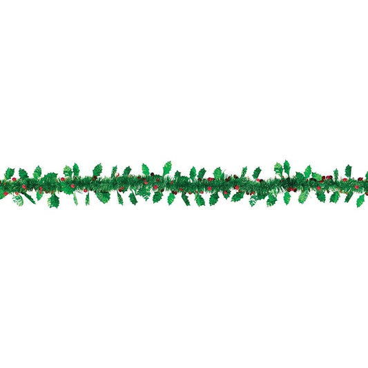 Holly & Berries Value Garland 9ft