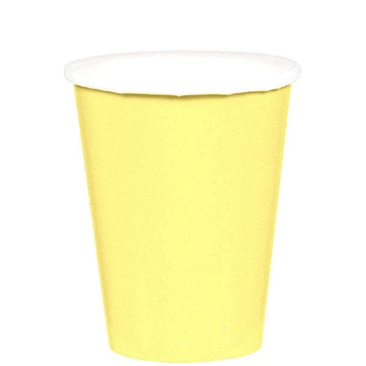 Light Yellow 9oz Paper Cups 20 Ct