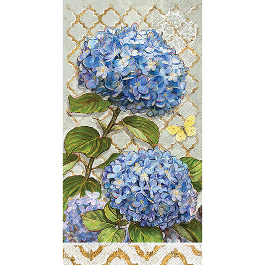 Blue Heirloom Flowers Paper Guest Towels
