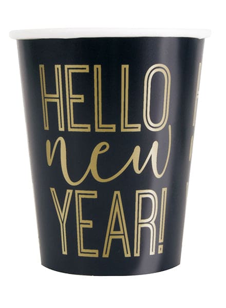 Roaring New Year's 9oz Paper Cups 8ct