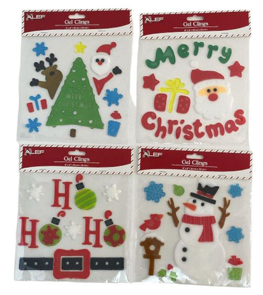 Christmas Gel 8x8 Window Clings 1ct