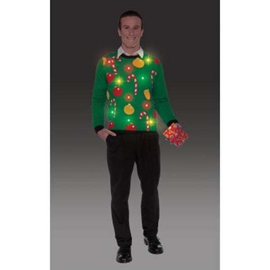 Tis the Season Light-up Ugly Christmas Holiday Sweater