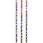 Rainbow Foil Paper Straws