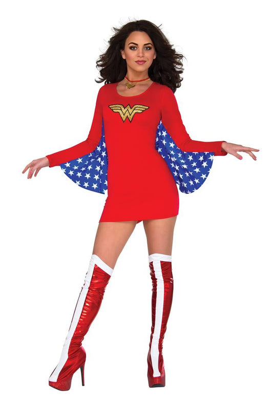 Wonder Woman Cape Dress Adult Costume
