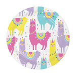 LLama Party 7in Round Luncheon Paper Plates