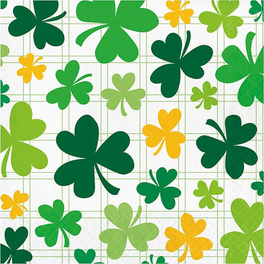 Shamrock and Roll Luncheon Napkins 16 Ct