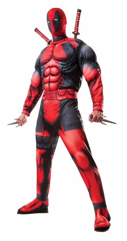 Deluxe Deadpool Muscle Chest Adult Costume
