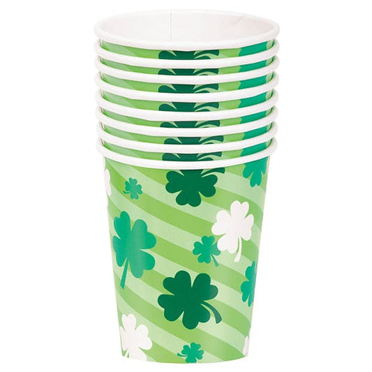Lucky Clover 9oz Paper Cups 8ct