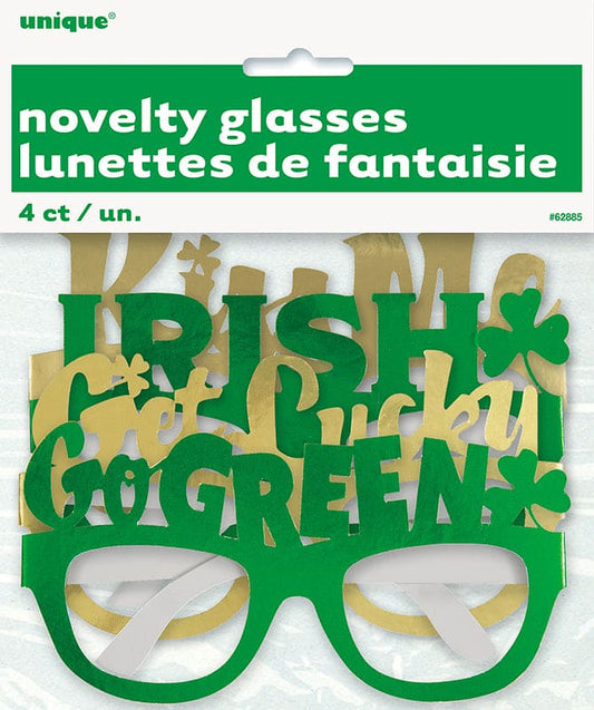 Foil St. Patrick's Day Glasses 4ct