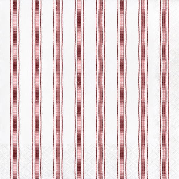 Galvanized Red Luncheon Napkins