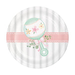 Farmhouse Floral Baby 7in Round Luncheon Paper Plates