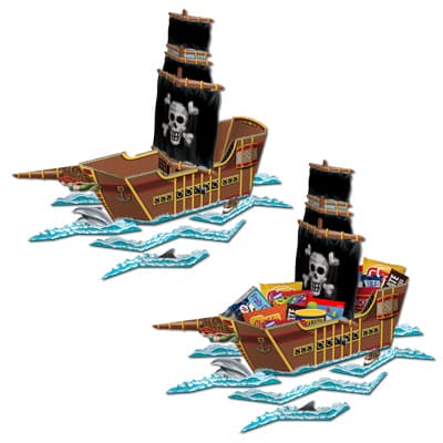 3-D Pirate Ship Centerpiece