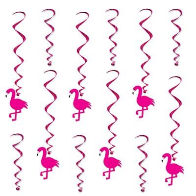 Flamingo Luau Whirls