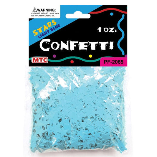 Star Confetti 1oz Light Blue