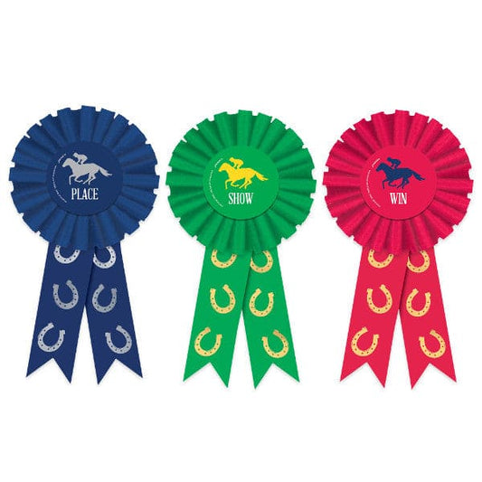 Horse Race Award Ribbons 3 Ct