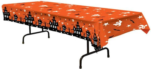 Haunted House 54 x 108in Plastic Table Cover