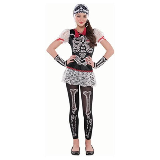 Sassy Skeleton Girls Costume