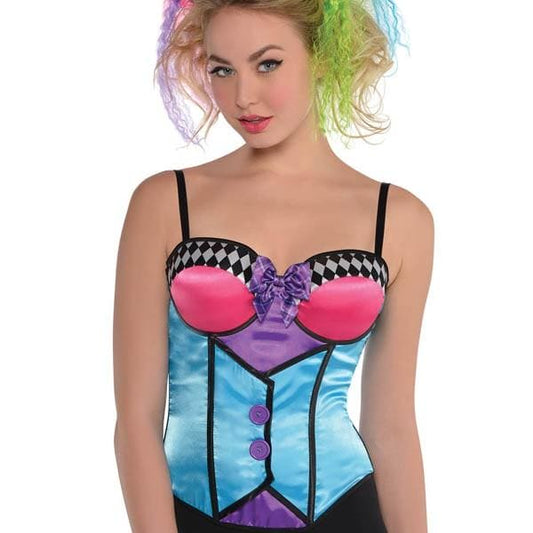 Adult Mad Hatter Colorful Corset