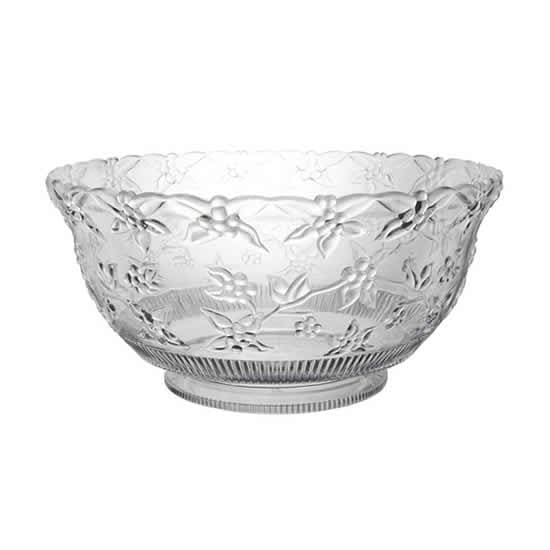 Embossed Berries & Leaves Bowl 8 quart