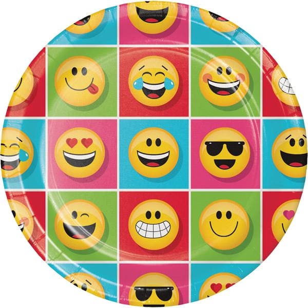 Emojions Dinner Paper Plates 8.75in