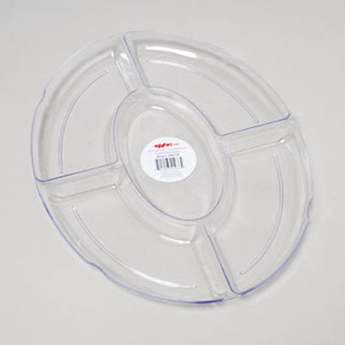 Clear Oval 5 Section Tray