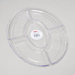 Clear Oval 5 Section Tray