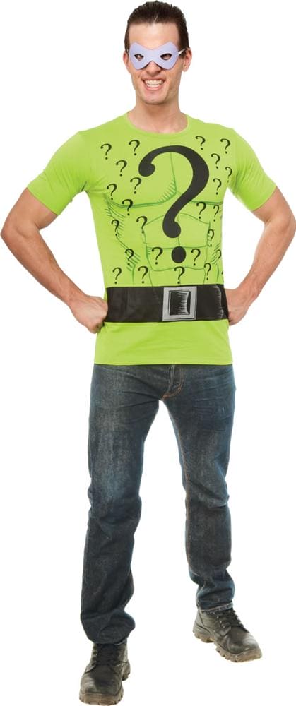 Adult Riddler T-Shirt & Eye Mask