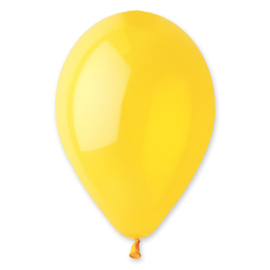 12" Latex Balloon Crystal Yellow 50 ct