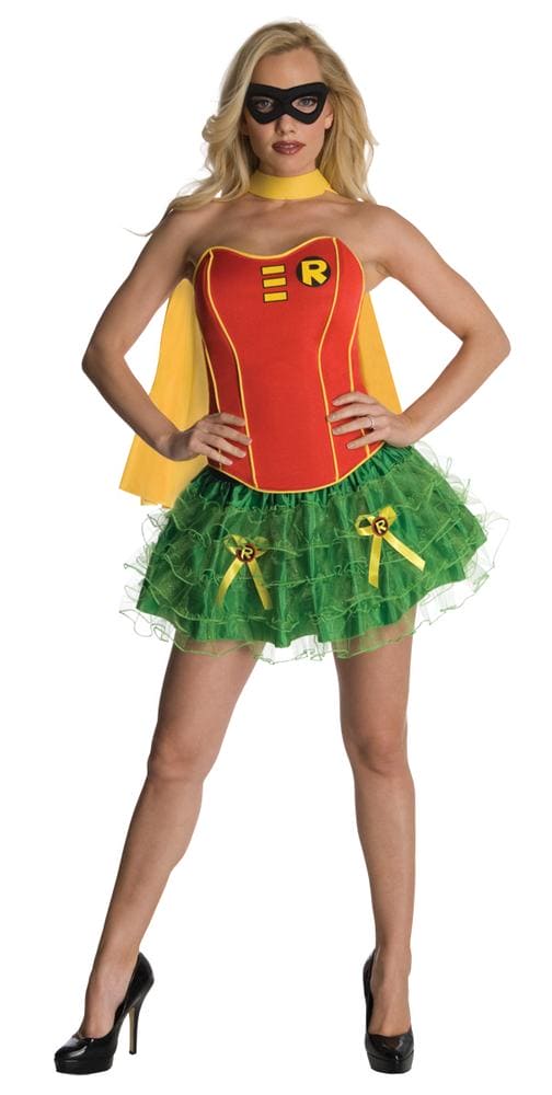 Sexy Womens Robin Adult Corset Costume