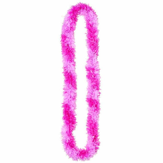 Pink Poly Fringe Leis