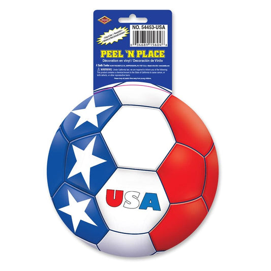 Peel N Place USA Soccer Ball Cling