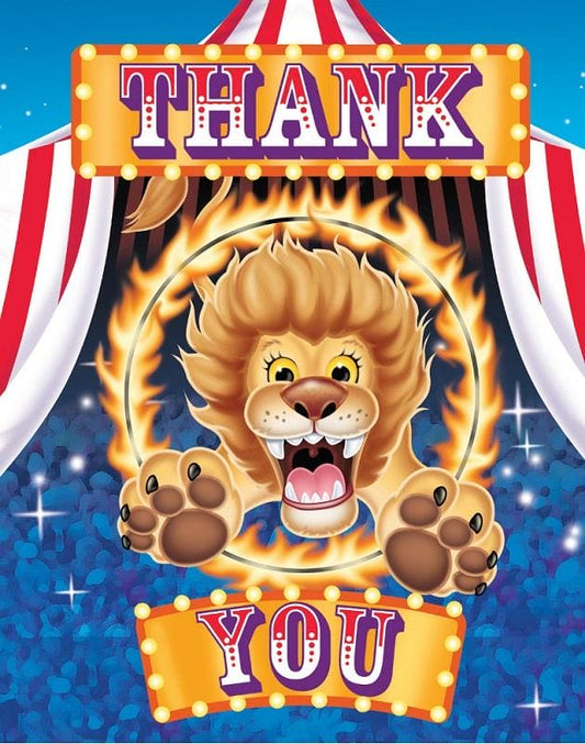 Big Top Birthday Thank You Notes 8ct (Online only)