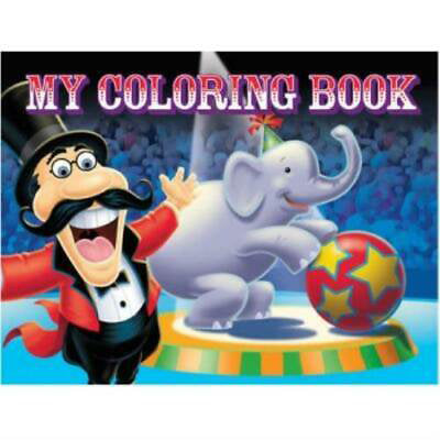 Big Top Birthday Coloring Books 4ct (Online order)