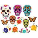 Day Of The Dead Cutouts 12 Ct