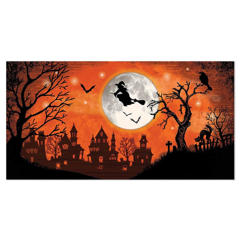 Classic Orange & Black Halloween Witch Scene Setters Add On