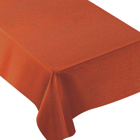 Dark Rust Metallic 60 x 84in Fabric Table Cover