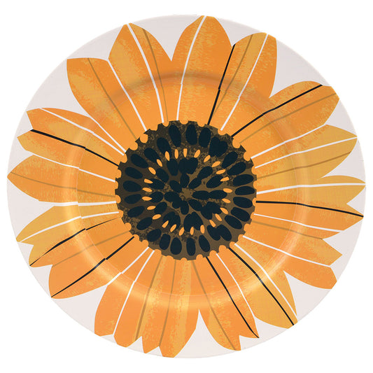 Sunflower Printed 13in Melamine Charger