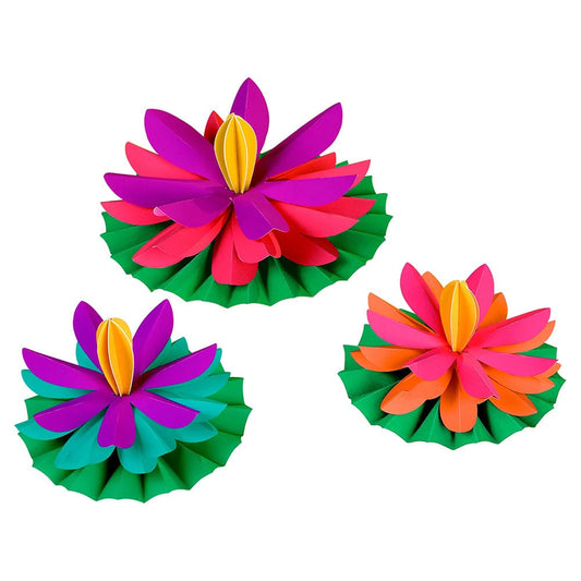 Lotus Paper Flowers 3 Ct