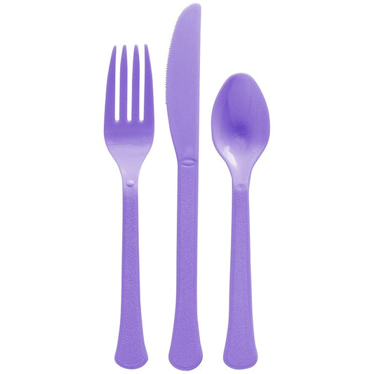 Heavy Weight Cutlery Assorted - Purple