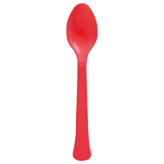 Boxed Heavy Weight Spoons - Apple Red