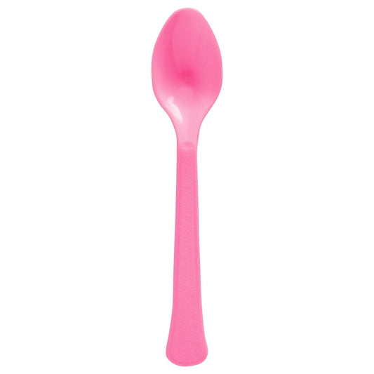 Boxed Heavy Weight Spoons - Bright Pink