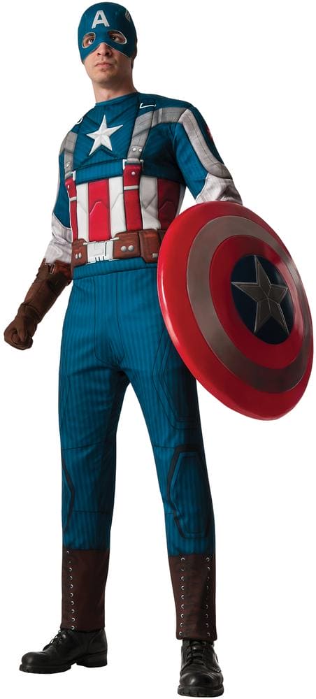 Captain America Retro Deluxe Adult Costume