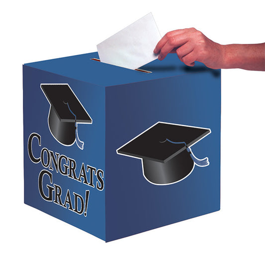True Blue Congrats Grad Card Box