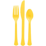 Heavy Weight Cutlery Asst., High Ct. - Yellow Sunshine 200 Ct