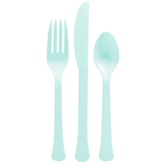 Heavy Weight Cutlery Asst., Mid Ct. - Robin's-Egg Blue