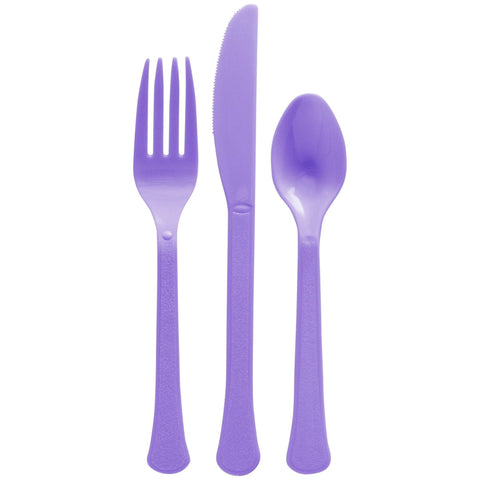 Heavy Weight Cutlery Asst., Mid Ct. - New Purple