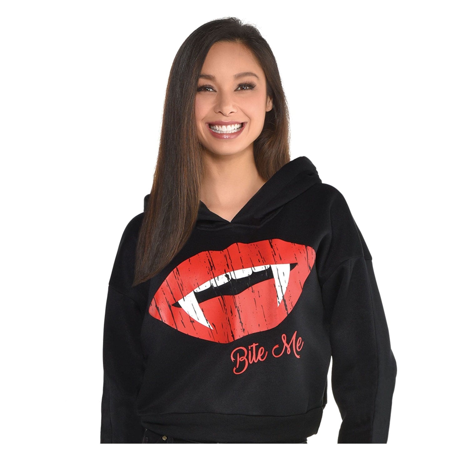 Womens Adult Vintage Bite Me Hoodie